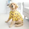 Dog T-shirt Summer Cool Vest Striped Breathable Clothes Cotton for Medium Large Dogs Shirt Pet Supplies 240423