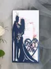 Laserschnitt Braut und Bräutigam Hochzeitseinladungskarte Liebe Herz Gruß Valentine039s Tag Party bevorzugt Dekoration1256269
