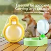 Otros suministros de aves 1pc Pet Dogs Cat Bottle Portable Cup Portable Balloon Plegable en forma de dispensador