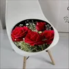 Oreiller des fleurs de rose aime la chaise décorative pour pavé doux pour salle à manger du bureau à la maison canapé de jardin décor tatami