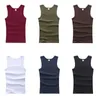 Herren Tanktops Feste Farb-T-Shirt für Männer Sommer Baumwolle übergroß