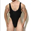 MENS SEXY JUMPSUIT SOLID STRECK One-Piece Underwear Camouflage Bodysuit Shaper Vest Wrestling Singlet Open Butt Rompers 240410