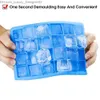 Ice Cream Tools 1 piece of 24 hole silicone ice tray with Lid square box auxiliary food pure cheese jelly mold bar kitchen tool cocktail cube Q240425