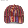 Ball Caps Retro Bohemian Baseball Hat Mens Bohemian Sunshreen Hat Truck Gorilla Summer Outdoor Słońce Regulowany kapelusz guzikowy Q240425