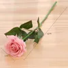 Flores decorativas Simulação Jarown Branch de rosa de alta grau Artificial Touch Real Decoração de casamento Falsa Flor hidratante em casa preta
