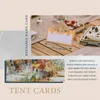 Wrap regalo 100 pezzi tavolo da tavolo con inserti bianchi Nome tenda corona per banchetti di nozze a buffet