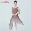 Balletto senza maniche per adulti tutu abito ginnastico body per donne balletto mesh costume da danza lirica costume da ballo contemporanea 240411