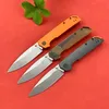 KS 2038 Pocket Folding Knife D2 Steel Aluminium and Carbon Fiber Handtag Outdoor Hunting Bailout Tactical Knife Reversible Clip