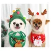 Dog Apparel Collar Christmas Cotton Plush Cute Adjustable Leash Retractable Hat Winter Puppy Pet Accessories Coleira Cachorro