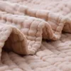 Couvertures émouvantes Swaddle Couverture bébé Coton biologique Receiving Couverture enfant Musline Babinet Babinet Sleeping Quilt Bed Cover 6 couches