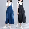 Lässige Kleider 2024 Sommer Koreanische Modin Overall Denim Kleid Vestidos Robe Elbise Lose Plus Size