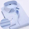 Men's Dress Shirts Arrived 2024 Mens Work Brand Long Sleeve Striped /twill Men White Male 4xl 13colors