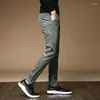 Pantaloni da uomo in vello invernale di alta qualità in velluto a coste calde uomini spessi casual business moda allungamento velluto nero grigio grigio pantaloni