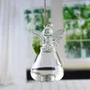 Jarrones Clear Glass Angel Shape Vase Flower Vase linda Glass Vase Floral Plantas Fludas Contaking Tarrario Office Casa Decoración de bodas