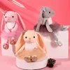 Plush -poppen Kawaii Ballet Rabbit Plush Toy Soft Stuffed Animal Lute Long Ear Bunny Plush Doll Toys For Kids Baby Sleeping Plushie Pillow Toyl2404