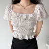 T-shirts pour femmes go girl small floral floung slim top