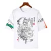 Camisetas de camisetas masculinas Anime Touhou Projeto Lavagem de tinta Pintura de streetwear Men Momen Mulher Moda