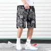 Summer New Cashew Flower Shorts Men's Hip Hop Loose Casual Basketball Five Quarter Pants