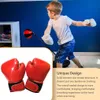 Luvas de boxe de engrenagem protetora Crianças Luvas de textura sólidas Liberem protetores para amigáveis para a pele Treinamento Exercício Boxe 240424