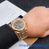 AP Athleisure Wrist Watch Royal Oak Series 15407or Rose Gold Hollow Double Pendule Watch Men's Men's Fashion Leisure Business Sports Mécanique