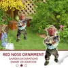 Hoggle Garden Statue Yard Art fantaisiste Nwarf Resin Sculpture Latismes de Hogg Figurine Ornement Decoration 240425