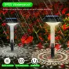 LED Solar Pathway Lights Bright Outdoor Emperproofr RGB Couleur Couleur Paysage Light Light Yard Pays Decorway Warmwhite 240425