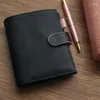 Yiwi preto rosa A7 A6 A5 Slim Planner Rings Diário Binder Agenda Organizador Genuíno Leather Journal Bloco de notas