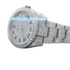 Professional Exporter of Iced Out Moissanite Diamond VVS Clarity Diamond Studded Analog Watch Available at Least Price