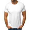 Herenpolo's 100%katoenen T-shirt voor mannen Ronde nek Sport T-shirts Gym Fitness Running Reding Casual Ademende korte mouw Sportswearl2404