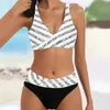 Swimwear Women Sexy Sequin Bra Bref Brief High Waited Bikini sets de maillot de bain en deux pièces Push Up Y2K sépare la plage d'été Mujer