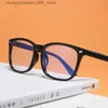 Okulary przeciwsłoneczne gier okulary niebieskie światło blokowanie mężczyzn kobiety kwadratowy niebieski filtr przeciw niebieski promienie optyczne szklanki matowe czarne przezroczyste okulary Q240425