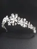 Bridal Wedding Crystal Hicestone Coiffure Bandon Crown Tiara Wedding Pearl Tiara Ivory White Jewelry Decorations for Hair JCI0685986335