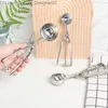 Ice Cream Tools Multi style stainless steel ice cream scoop ball excavator handmade cube mold easy to demonstrate kitchen accessories tray Q2404251