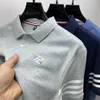 Slipe ricamata da uomo da uomo da uomo di alta qualità Slipe ricamato da 100cotton Hem split a manica corta golf casual golf estate abbigliamento da uomo 240418