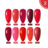 Clou Beaute 10pcs/lotマニキュア15mlハイブリッドワニスマニキュアセミパーマネント浸漬爪ジェルペインティングUV LEDジェルマニキュア240422