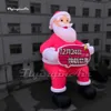 Dostosowane duże reklamy nadmuchiwane Święty Mikołaj Model 6m Red Air Blow Up ojciec świąteczny balon na świeżym roku na świeżym powietrzu