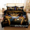 Stelt horrorfilm Annabelle 3D -geprinte dekbedovertrekset Twin Full Queen King Size Bedding Set Bed Linens Beddengoed Bedebladen voor Young K78