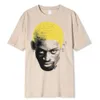 T-shirty męskie Dennis Rodman Hip Hop T-shirt Streetwear 90 Rozilla Vintage Summer Fashion Street Cotton Men Nowe koszulki Tshirt Women Clothingl2404