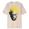 T-shirt maschile Dennis Rodman Hip Hop S-shirt Streetwear 90 Rodzilla Vintage Summer Fashion Street Cotton Men New Tee Tshirt Womens Clothingl2404