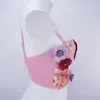 Kvinnors tankar Kvinnor Summer 3D Flowers Camisole Tops With Bra Kawaii Bustier Corset Crop Top för att slitna High Street Club Party Outwears