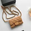 Body 10a Echte lederen portefeuilles Change Purse Women Mini Bag Luxe Designer Wallet Chain Schouder Cross Fashion Coin Portes Handtas