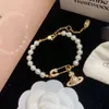 Du Fu Vivianxi Empress Dowager 3D Pin Saturn Pearl Necklace Female Planet Nana Same High Version Bracelet