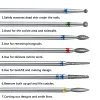 Bits 14 conjuntos de unhas de diamante de diamante agulha descarregada em um terno unhas, superfície de unha Dead Skin Limping Retinging Head Polishing Tools