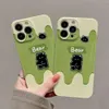 Matcha Bear مناسبة لـ Apple 15 Phone Case iPhone 14 Green 13 Promax Anti Drop 12 Pull Pack 11