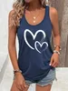 Tanks pour femmes Camis Nouveaux femmes imprimées d'amour gilet sans malise