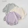 Rompers Ins Ins Boy Bebek Kızlar Noel Kıyafet Romper Tulum Sweatshirt Playsuit Noel Kazak Bodysuits Sonbahar Kış Çocuk Giysileri D240425