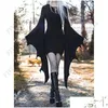 Tema kostümü cadılar bayramı kostümleri kadınlar için gotik ortaçağ cosplay elbisesi orman elf pixie siyah bodycon mini bandaj yarasa kanadı disfraz dhnmr