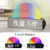 Accessoires Sunrise ALARME CHERCHE CONSEIL LED LED Clock numérique pour les dormeurs lourds Adultes Multi Color Table Table Corloge avec câble USB