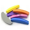 جديد 20pcs/Lot Moon Style Sponge Nail File Mini 100/180 Sandpaper Colorful Buffer Tools