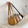 Shoulder Bags Stone Small Chain Pattern PU Leather Armpit For Women 2024 Lady Fashion Wild Crossbody Bag Female Travel Handbags